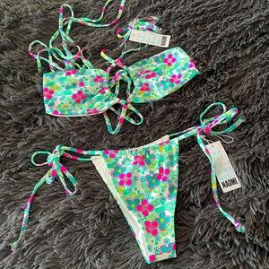 Frankie's Bikini Floral Bathing Suit Set